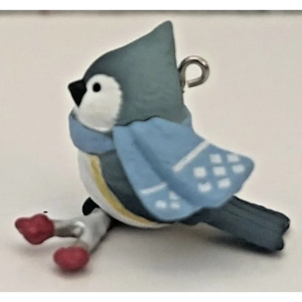2024 Hallmark Keepsake Miniature Ornament Cozy Lil' Critters #6 Tufted Titmouse